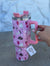 Pink Ghost Tumbler with Handle
