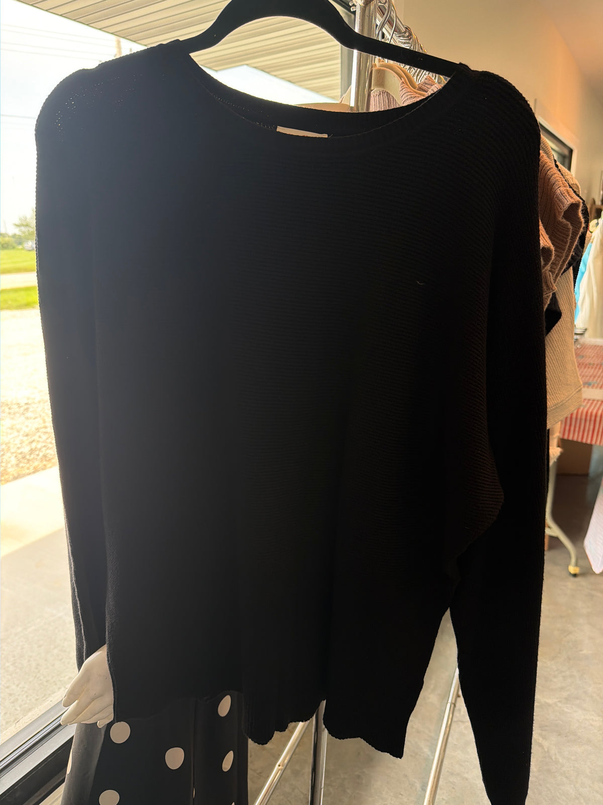Black Knitted Sweater