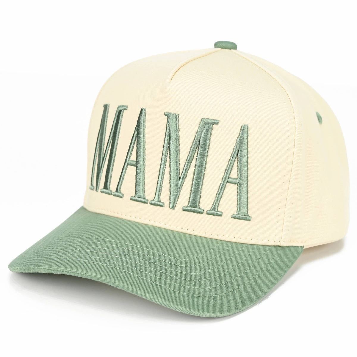 C.C MAMA Letter embroidered Snapback Trucker Hat: Navy