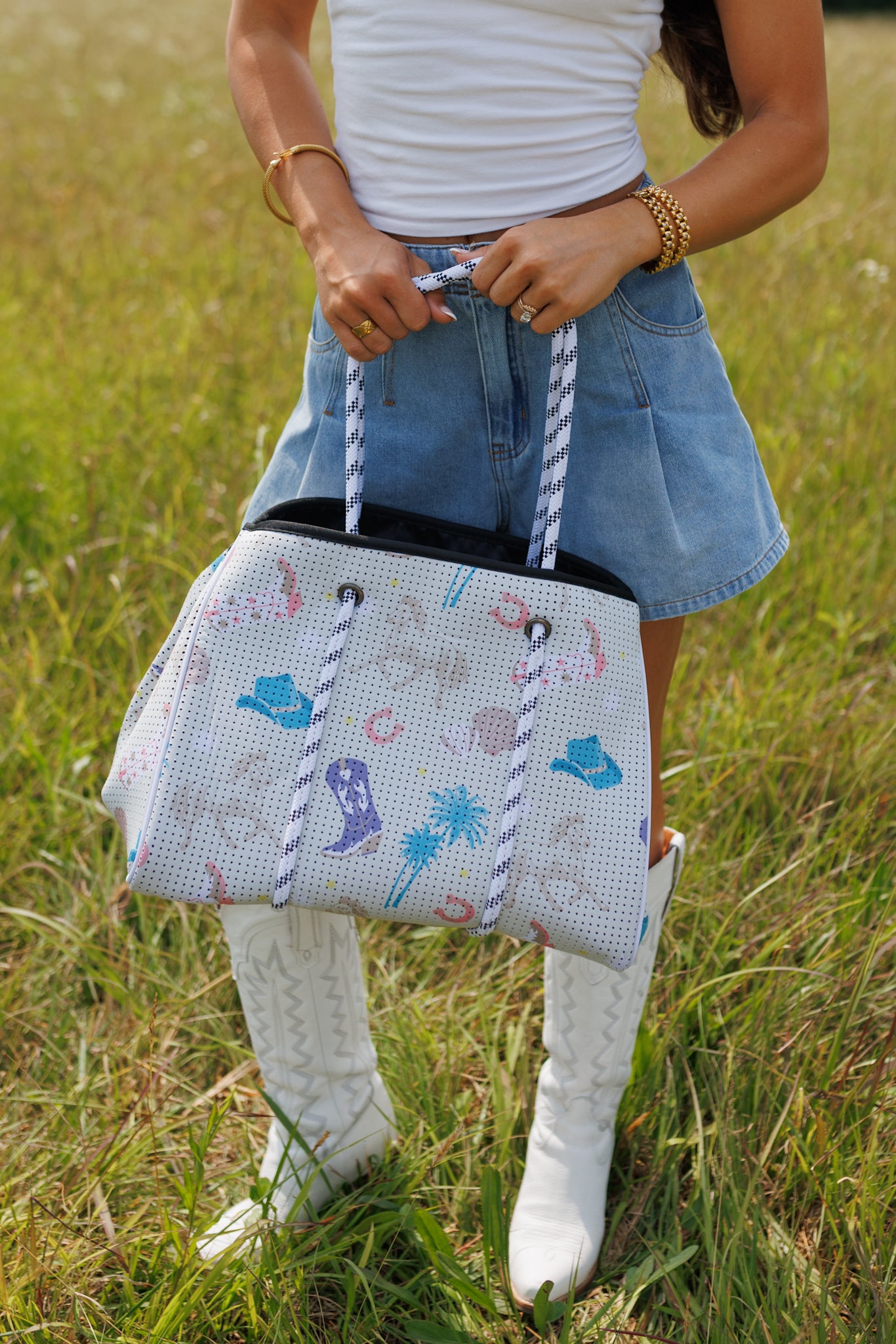 Coastal Cowgirl Large Tote Bag