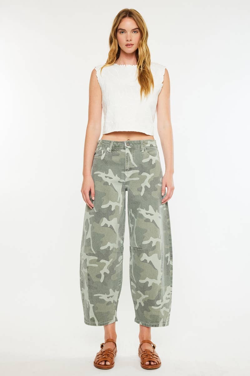 HIGH RISE CAMO PRINT HORSESHOE