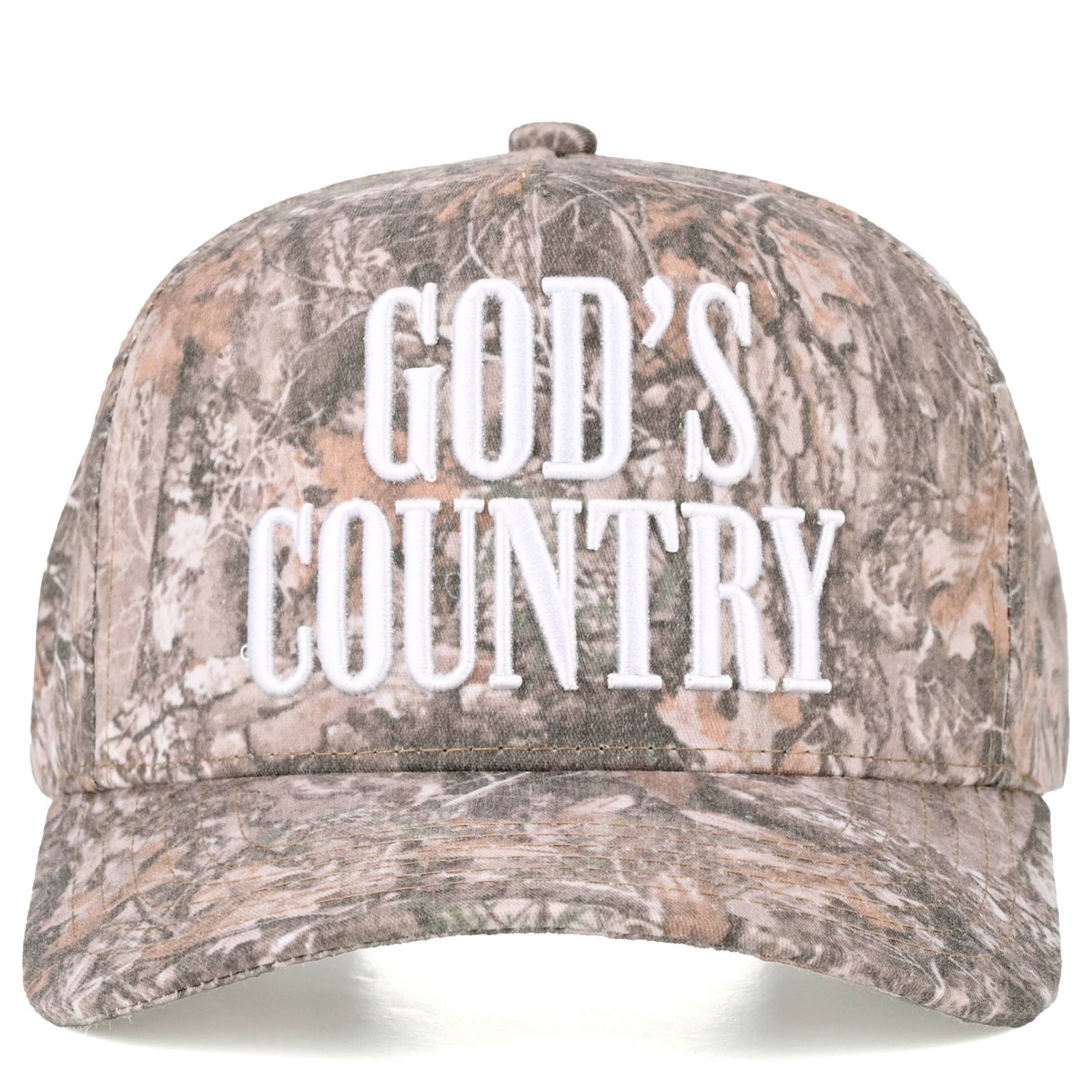 C.C GOD'S COUNTRY Letter on Two Tone Trucker Hat: DKM2