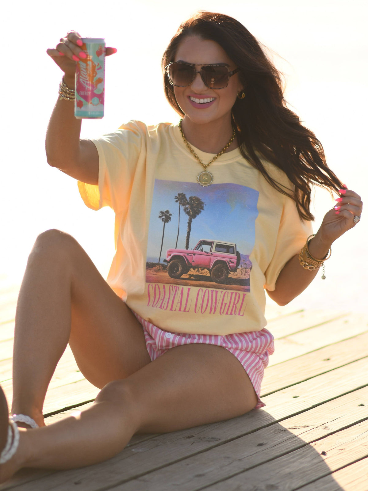 Coastal Cowgirl Tee Butter