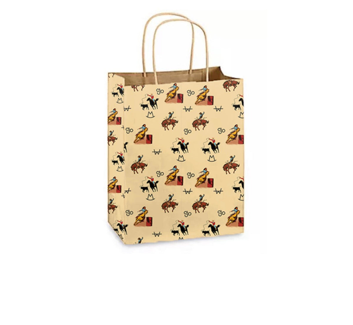 Vintage Cowboy Paper Gift Bag