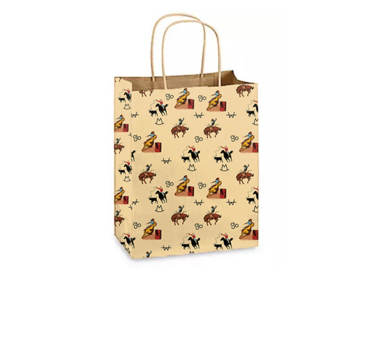 Vintage Cowboy Paper Gift Bag