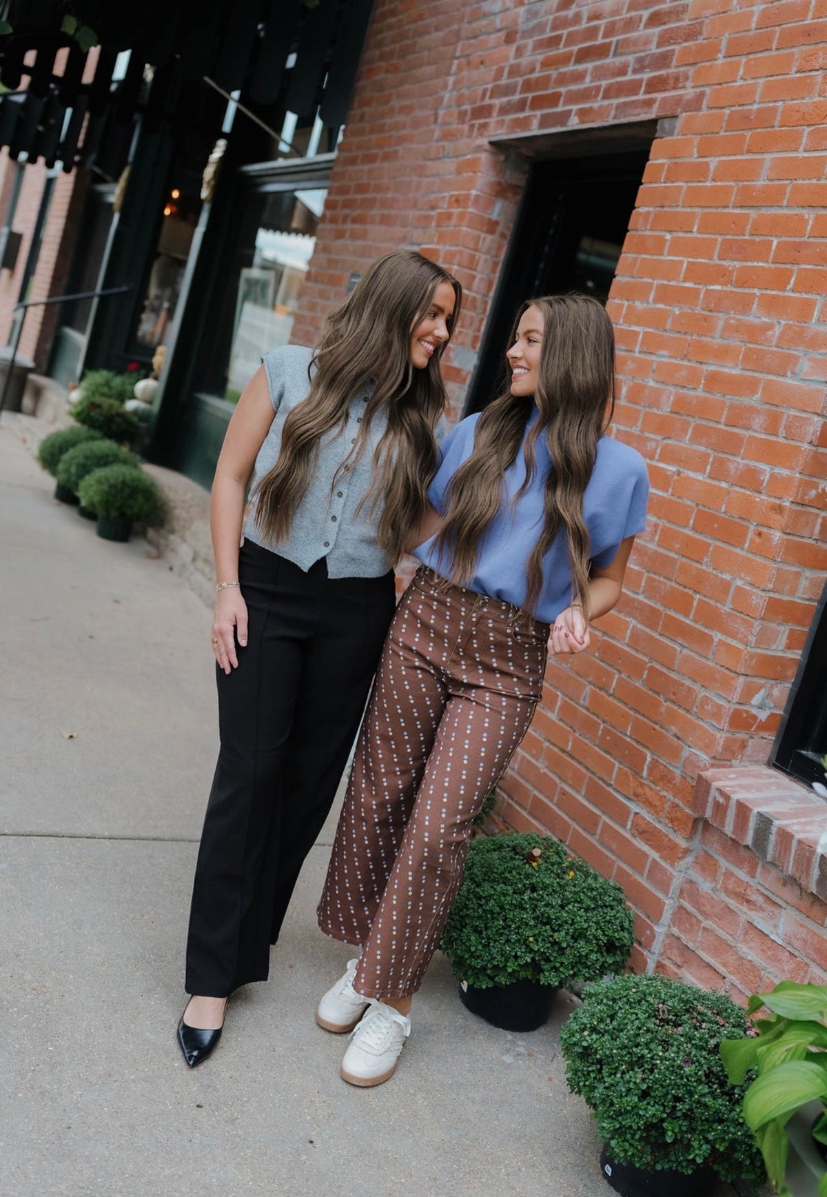 Cotton Twill Polka Dot Pants