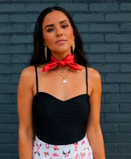 Red for Ruby Buckaroo Scarf
