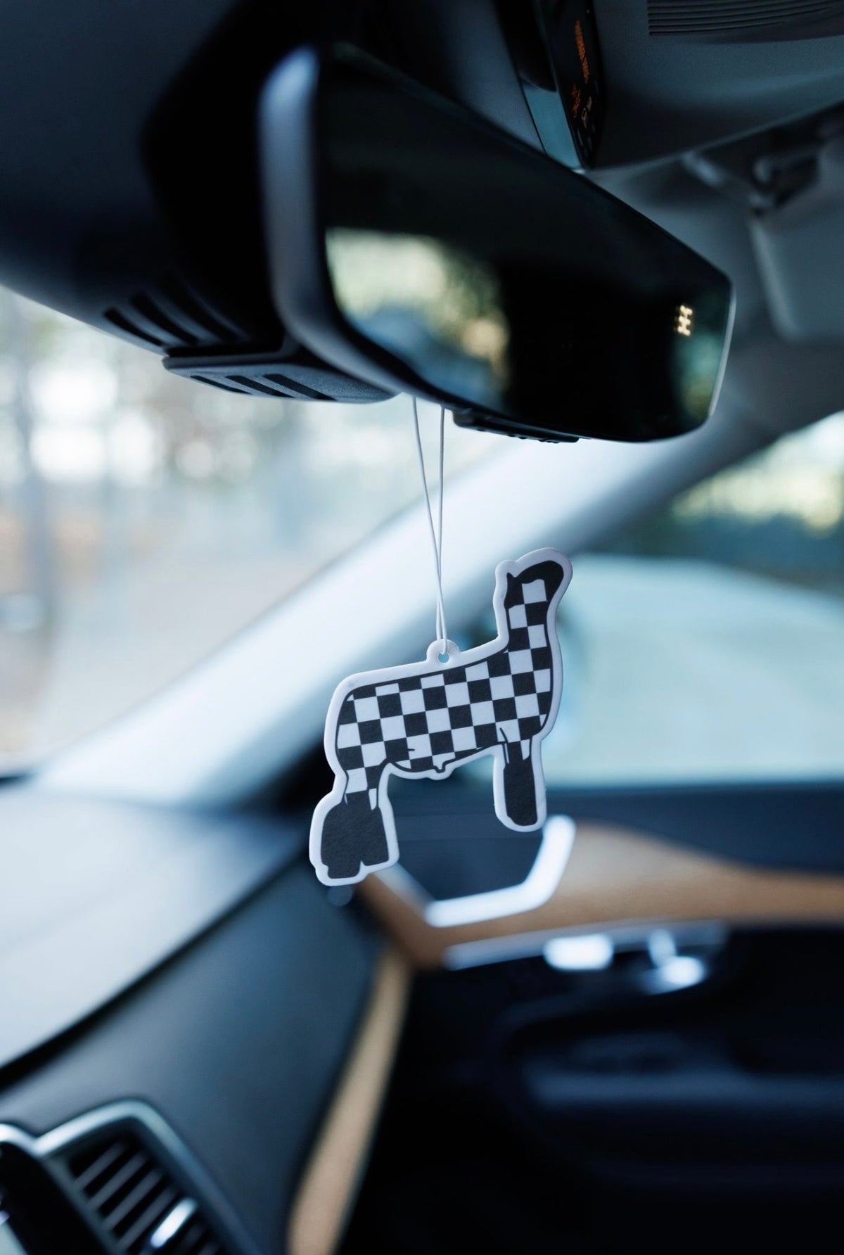 Checkerboard Show Sheep Car Air Freshener 4-Pack