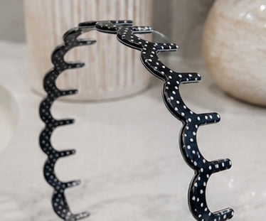 Polka Dot Zig-Zag Headband
