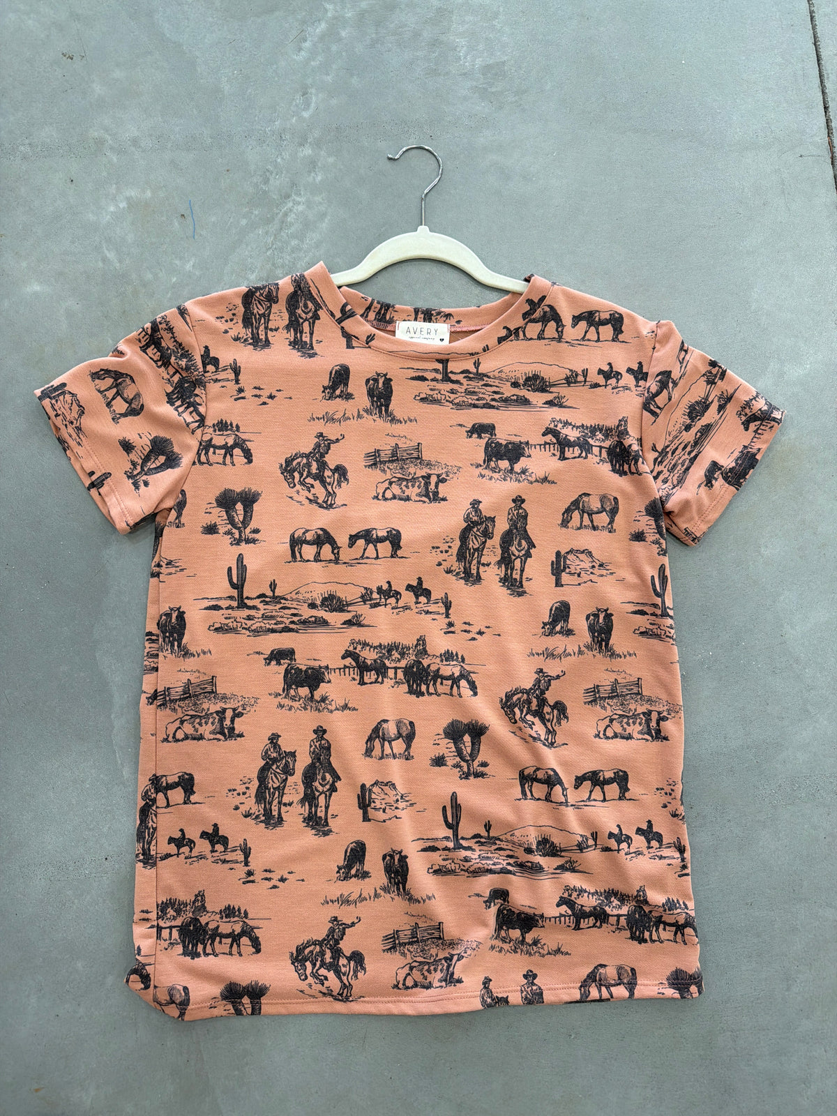 Orange Cowboy Tee
