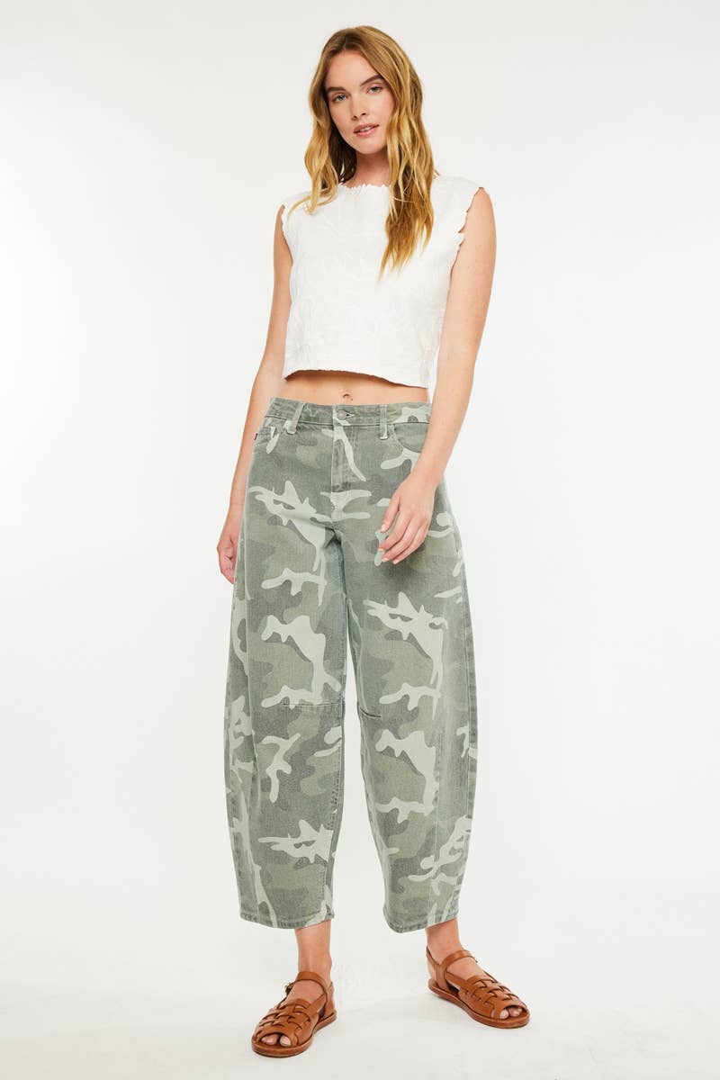 HIGH RISE CAMO PRINT HORSESHOE
