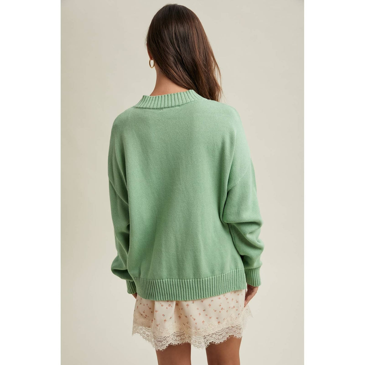 Green Cardigan Sweater (Copy)