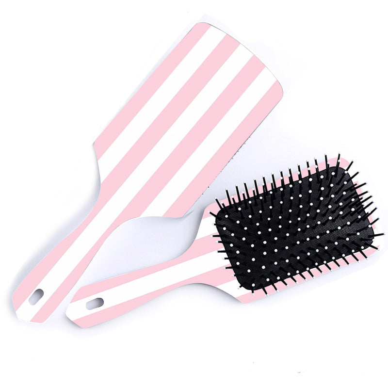 Pink Striped Hairbrush