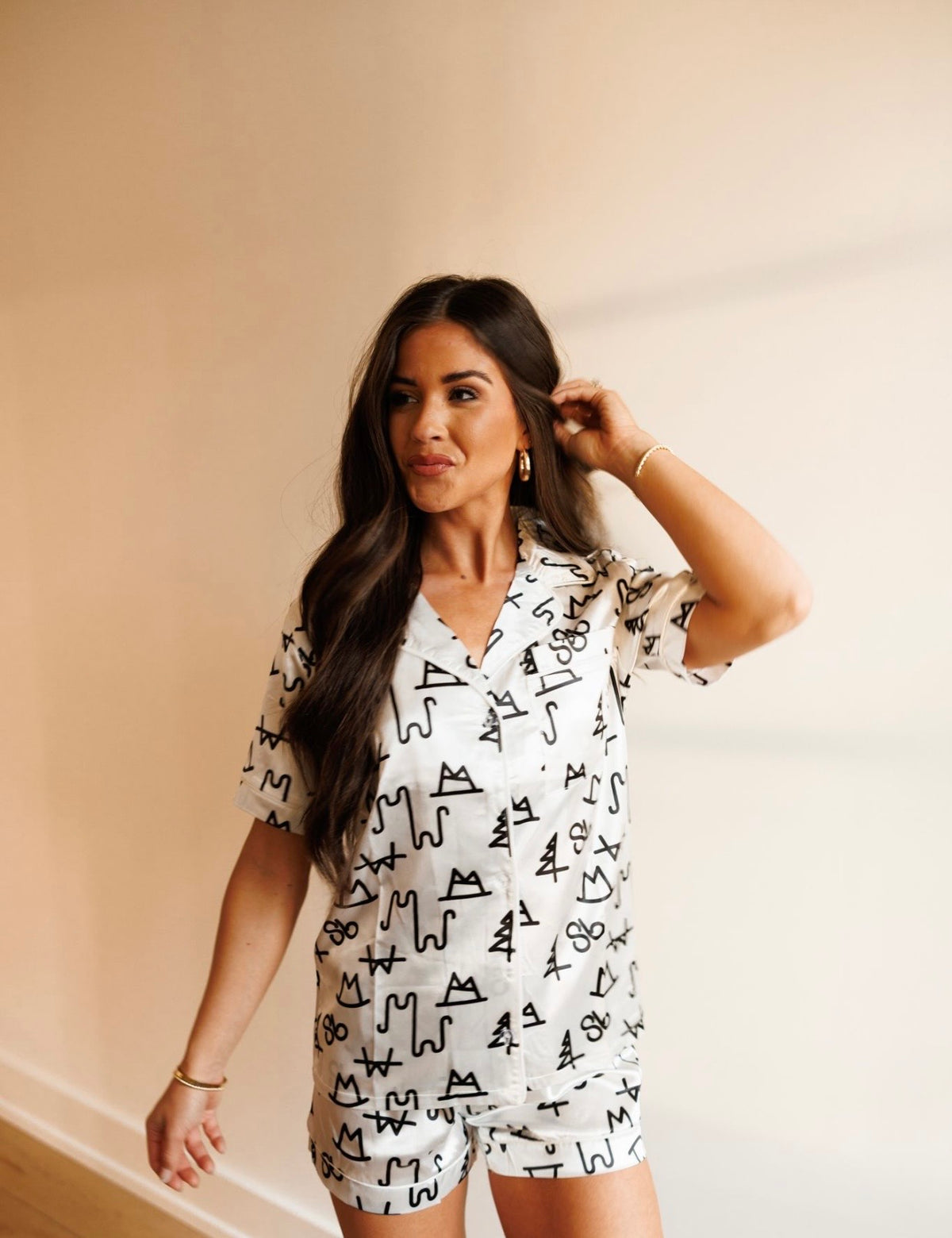 White Brand Pajama Set