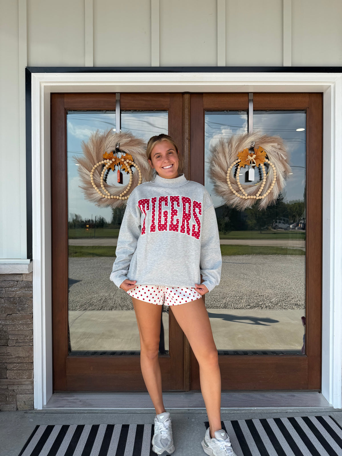 Tigers Mock Neck Pullover