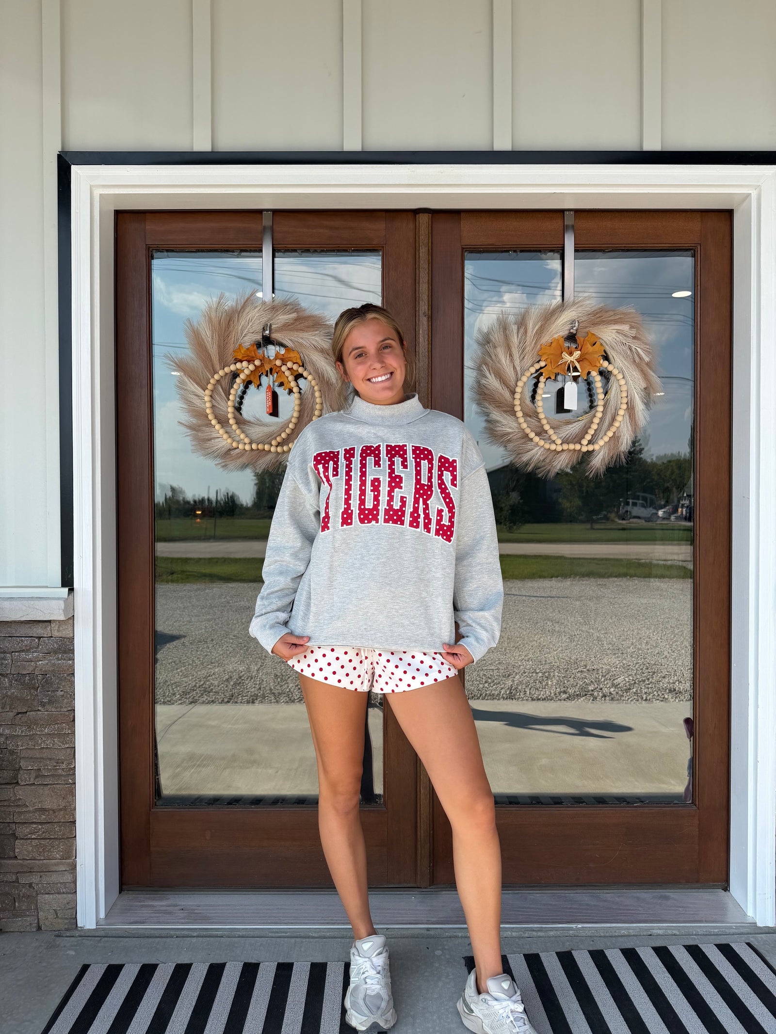 Tigers Mock Neck Pullover
