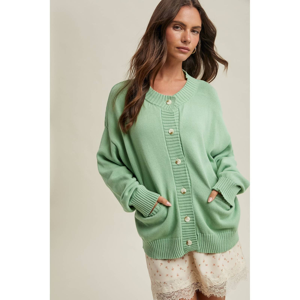 Green Cardigan Sweater (Copy)