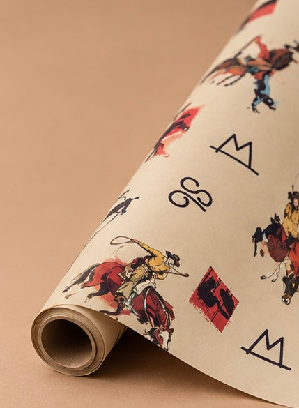 Vintage Cowboy Wrapping Paper