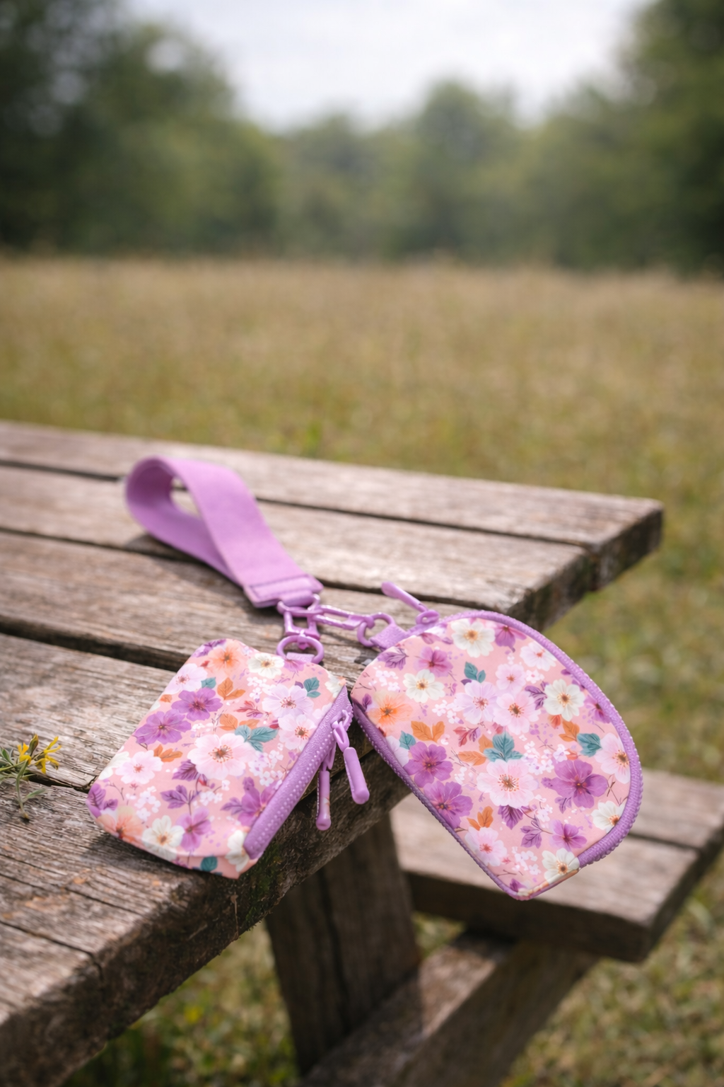 Scarlett Floral Dual Pouch Wristlet