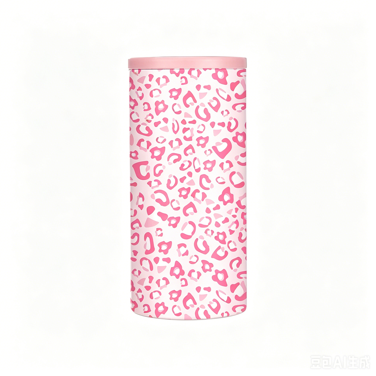 Pink Leopard Hard Cooling Can