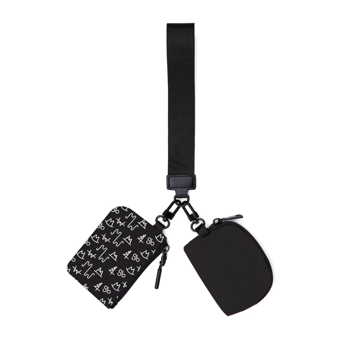 Black Brand Dual Pouch Wristlet
