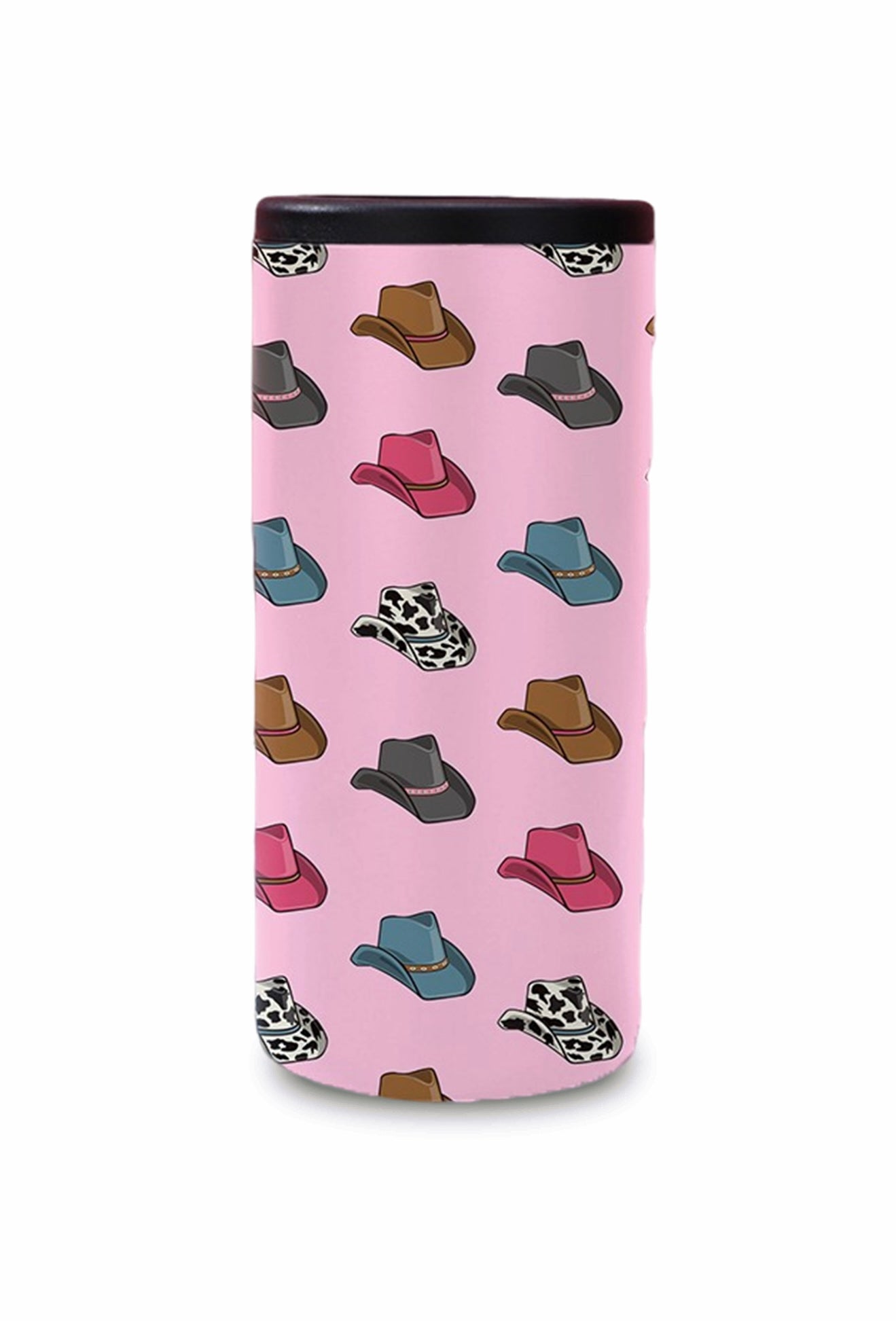 Pink Cowboy Hat Hard Cooling Can