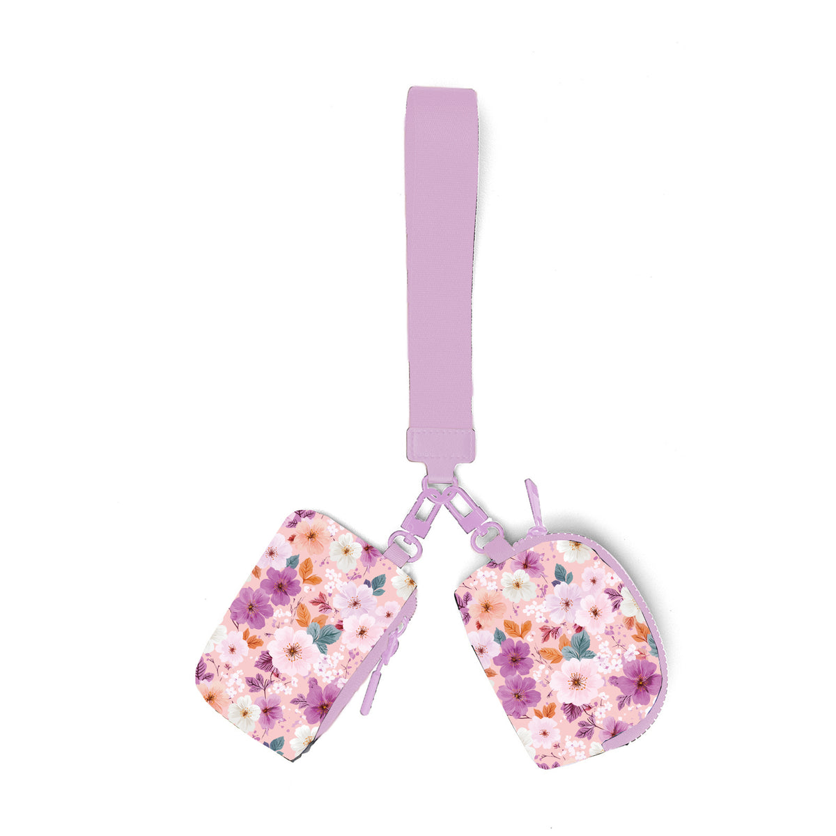 Scarlett Floral Dual Pouch Wristlet