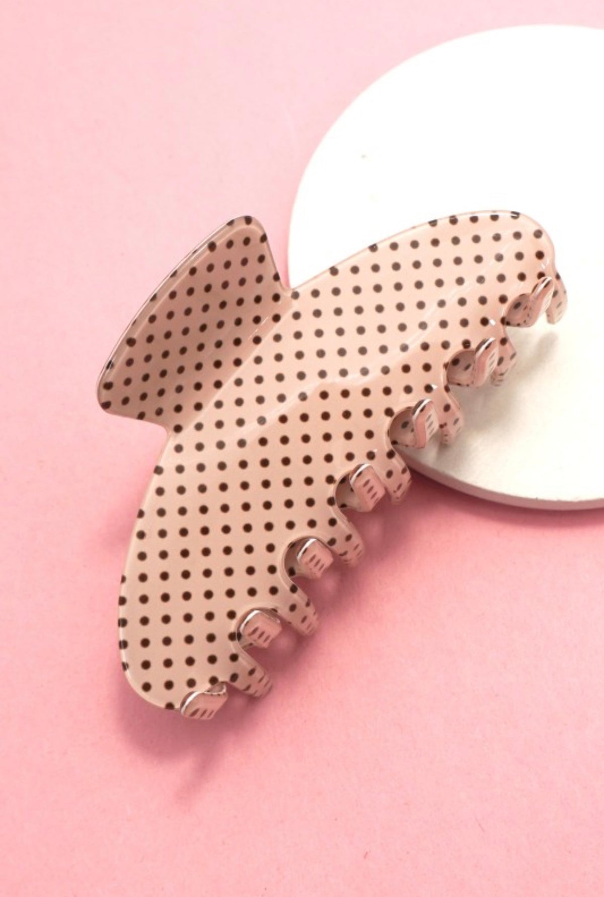 Polka Dot Claw Clip