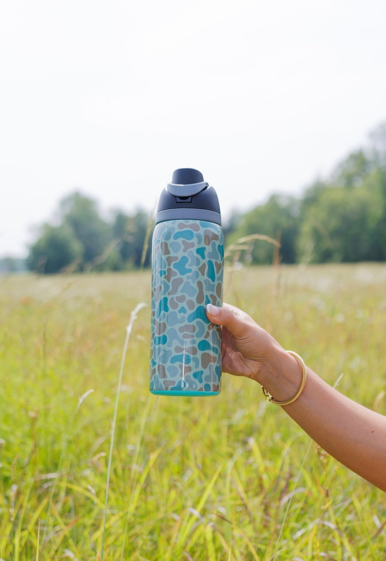Camo Stainless Steel Water Bottle