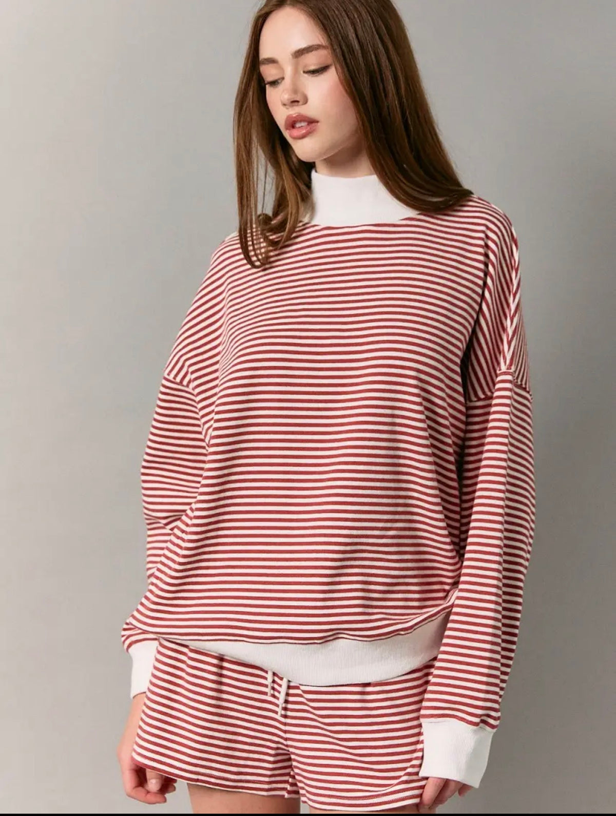 Red Striped Shorts