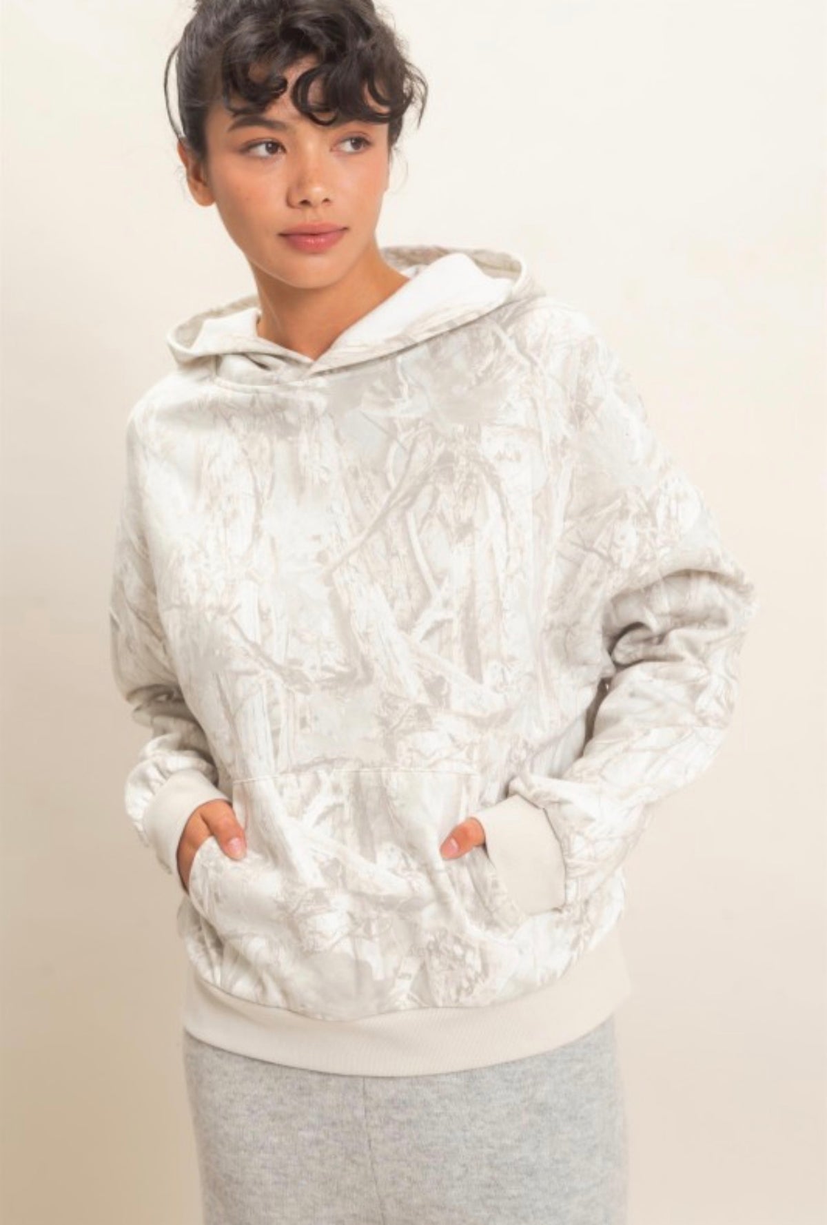 Gray Camo Hoodie
