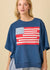 American Flag Patchwork Top