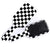 Checkerboard Black & White Hairbrush