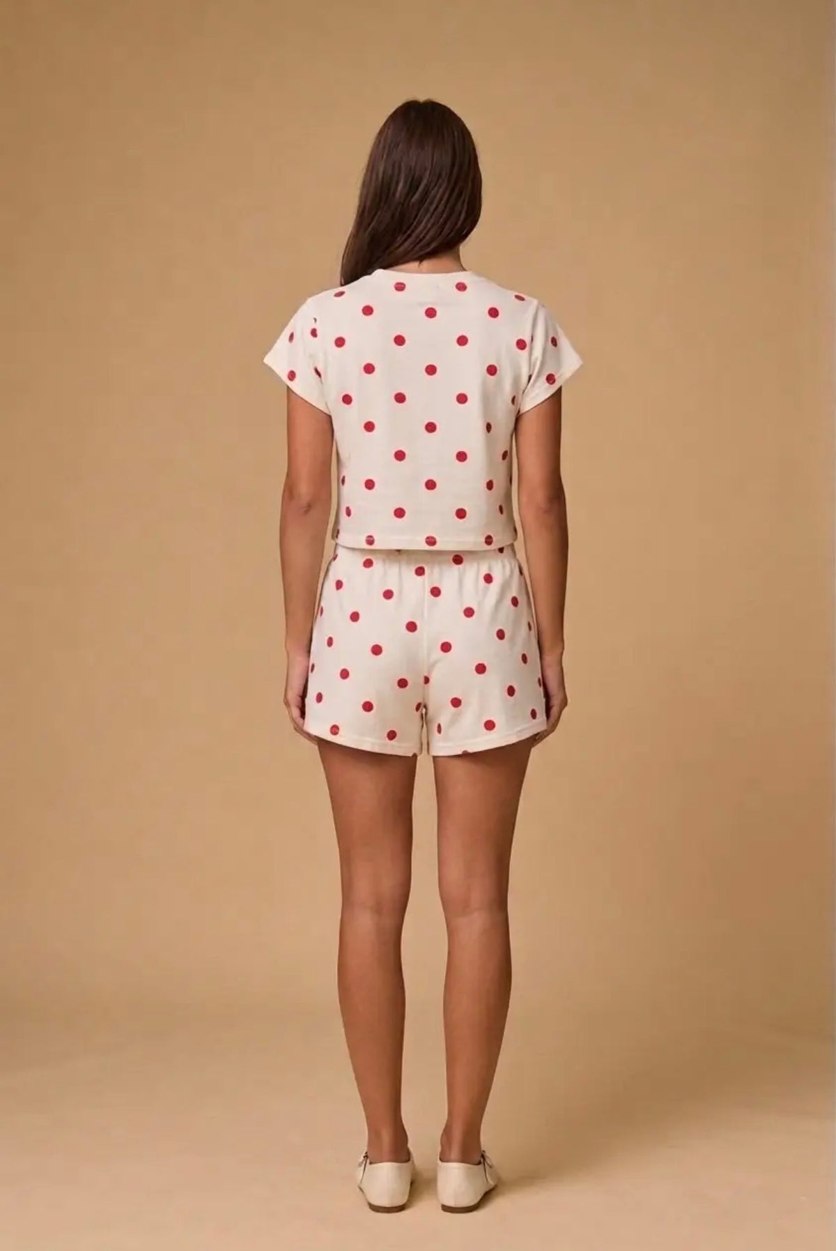 Red Polka Dot Lounge Shorts
