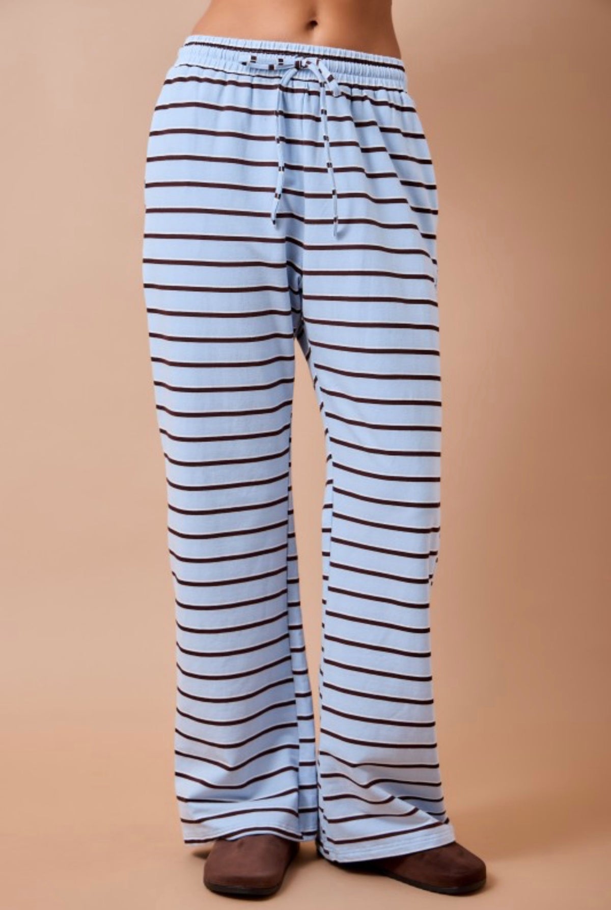 Blue/Ivory/BrownStriped Lounge Pants