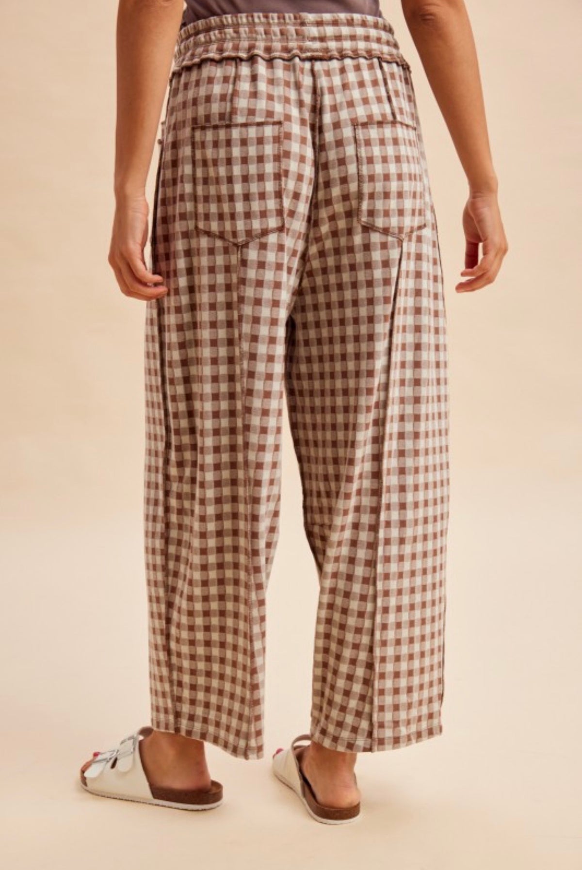 Soft Brushed Check Barrel Lounge Pants