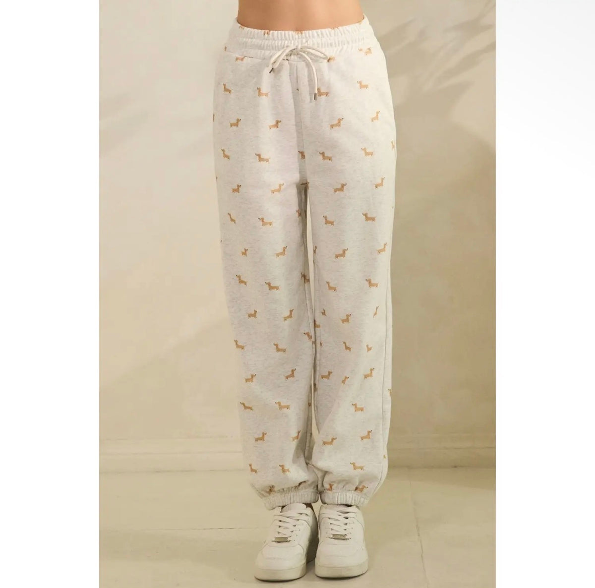 All Over Dog Print Joggers