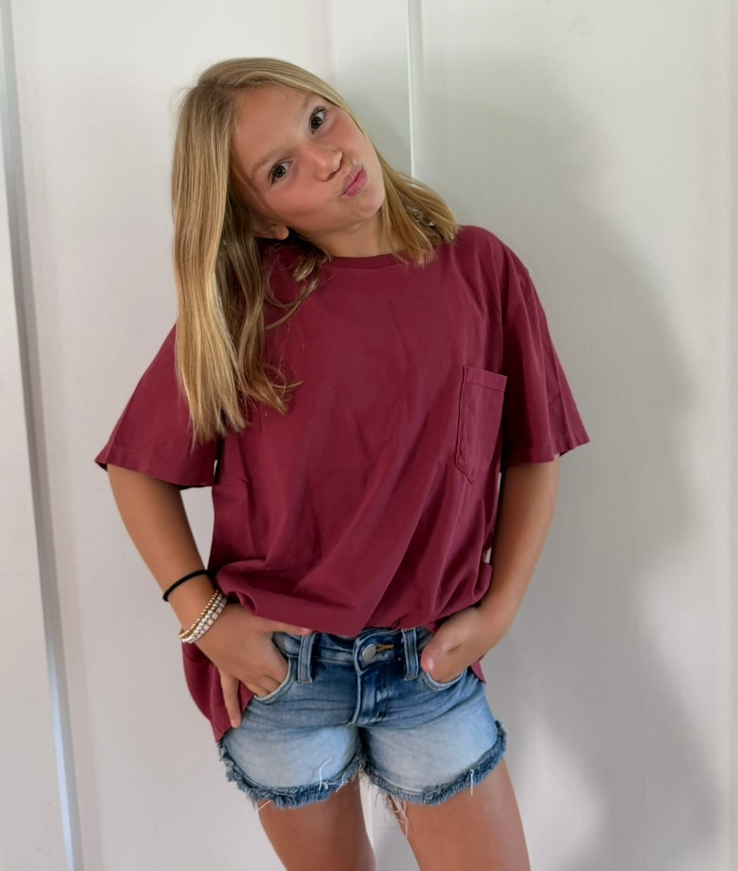 Maroon T-shirt