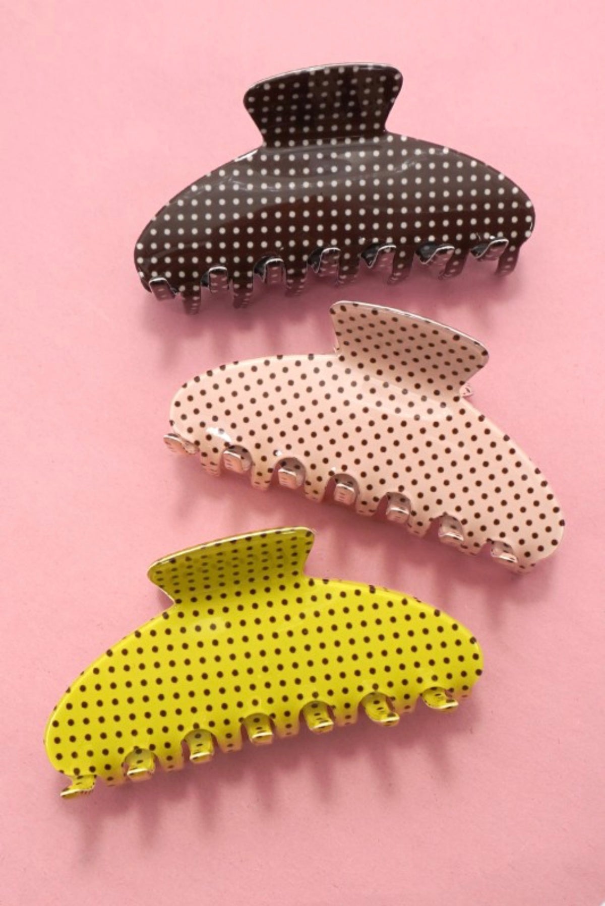 Polka Dot Claw Clip