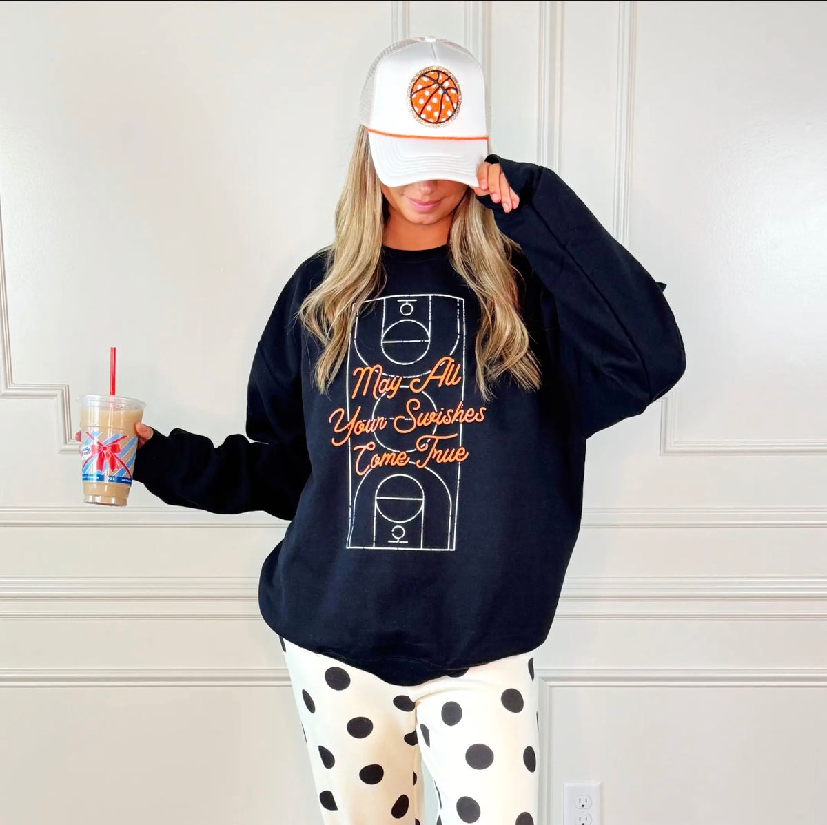 May All Your Swishes Come True Basketball Sweatshirt