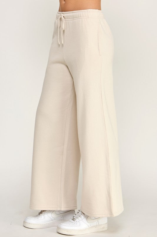 Oversized Mid Rise Sweatpants beige