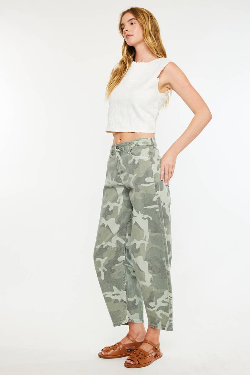 HIGH RISE CAMO PRINT HORSESHOE