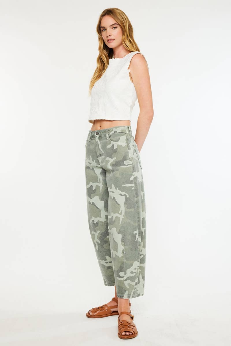HIGH RISE CAMO PRINT HORSESHOE
