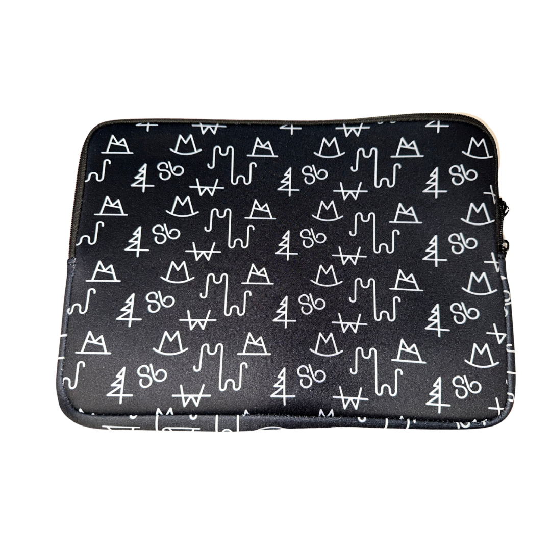 Black Brand Laptop Case