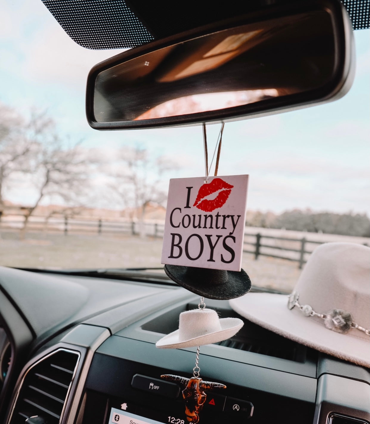 I Love Country Boys Air Freshener Single