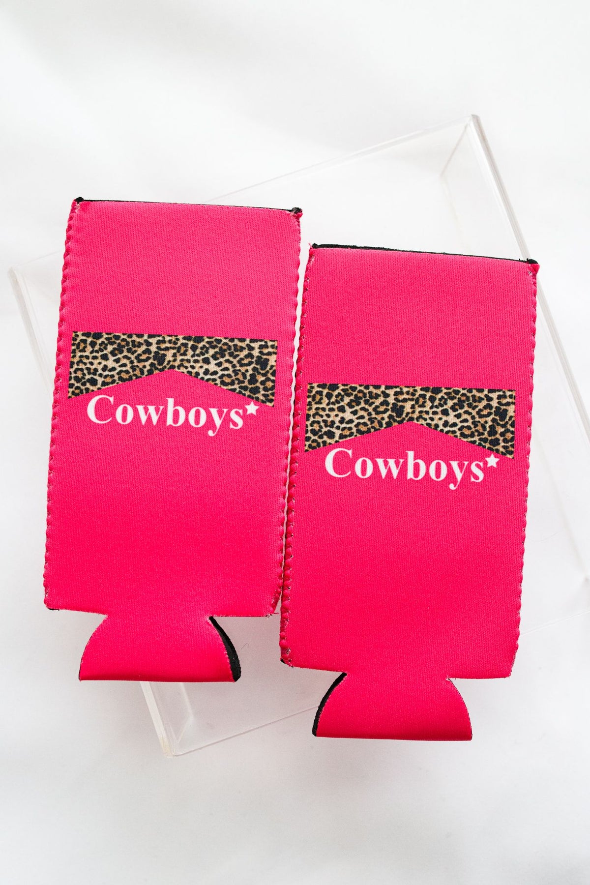Pink Cowboys + Cowgirls Tall Coozie 2-Pack