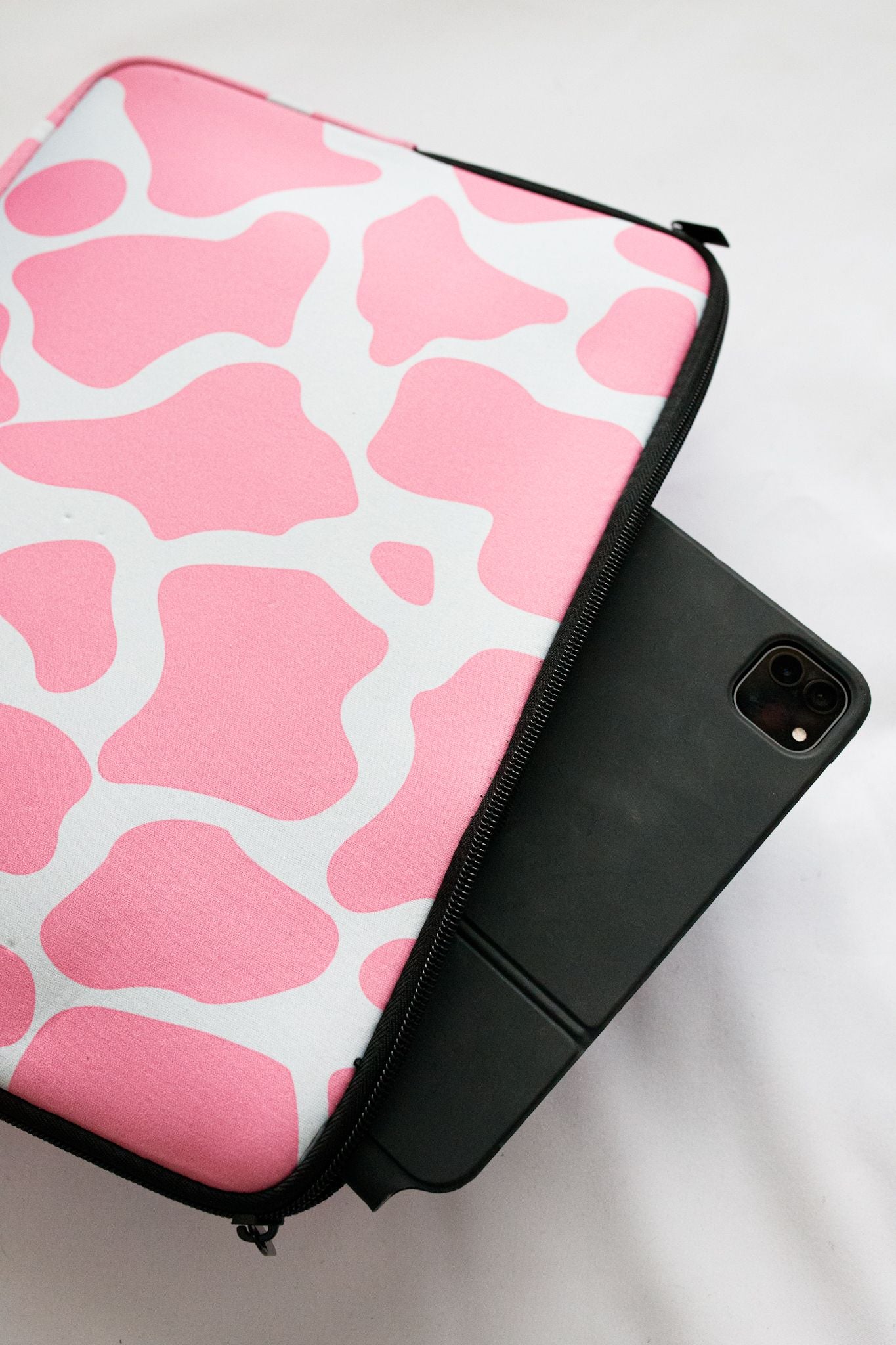 Pink Cowhide Laptop Case