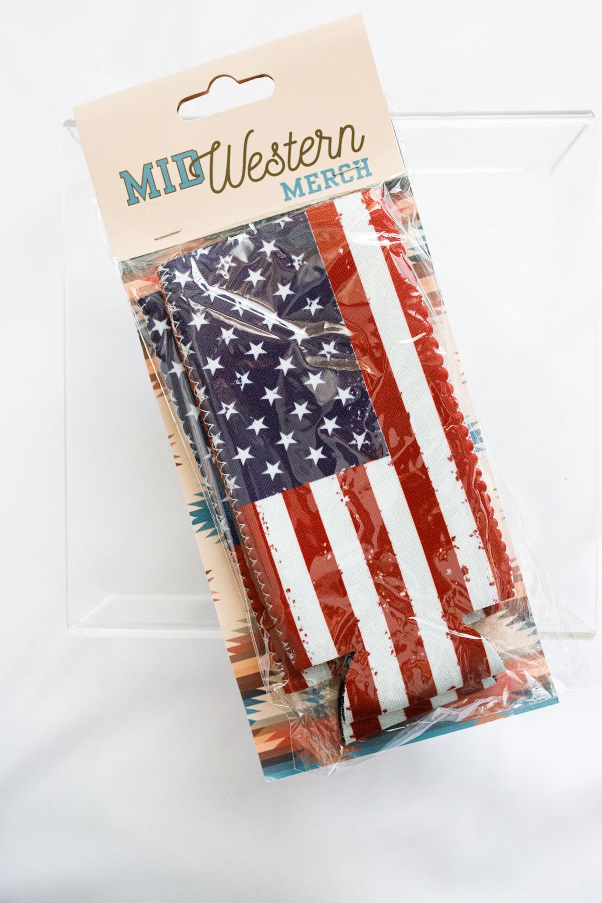 Red, White, &amp; Blue Flag Tall Coozie 2-Pack