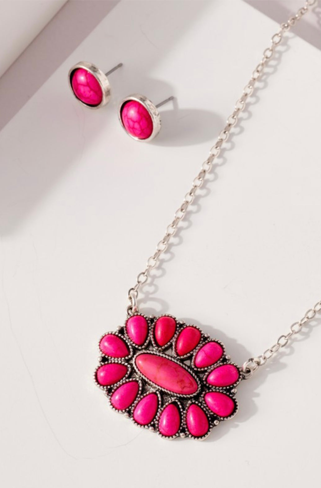 Pink Dream Cluster Necklace